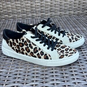 Zara Women’s‎ Leopard Animal Print Tan Black Stylish Sneakers Size 7